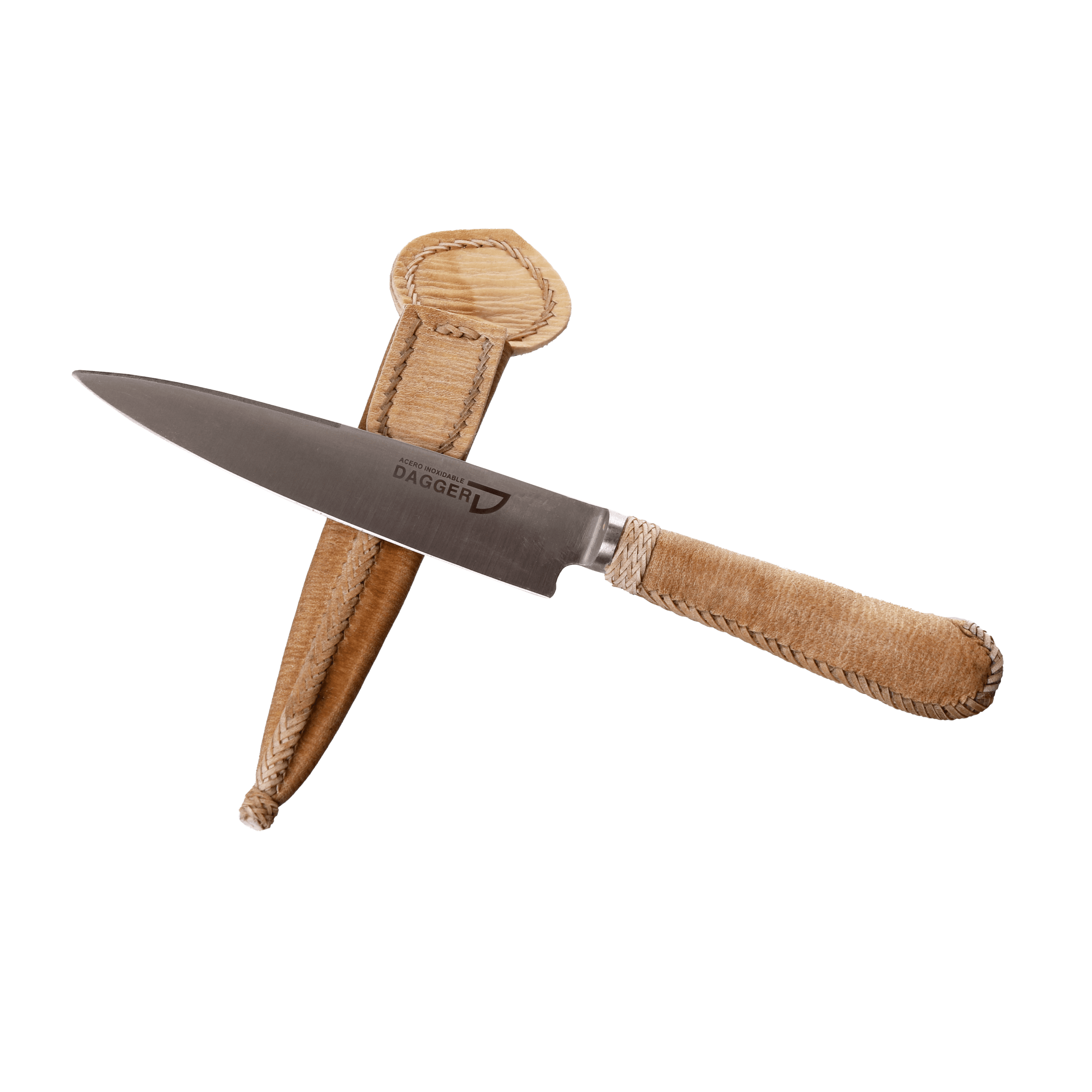 Cuchillo Cabo Cuero Sobado 14 Cm