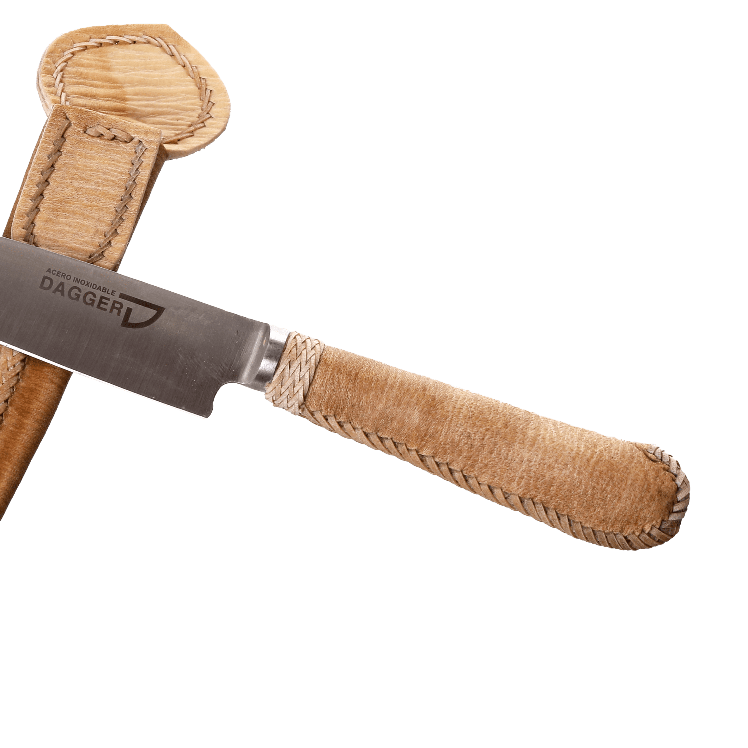 Cuchillo Cabo Cuero Sobado 14 Cm