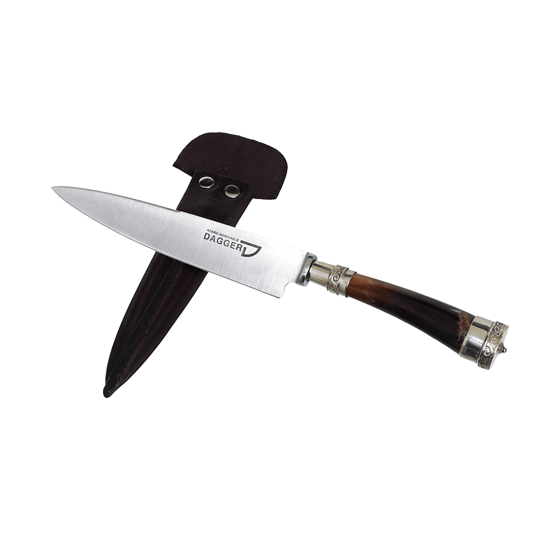 Cuchillo de Asta de Vaca y Alpaca - Imagen 5