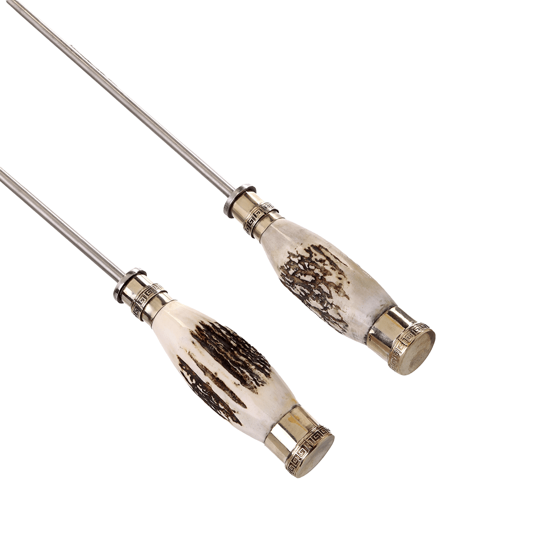 Juego Parrillero Cabo Ciervo Y Alpaca