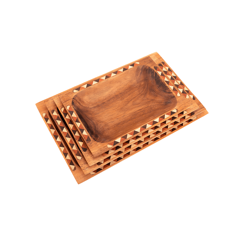 Batea Bandeja Rectangular Taraceada