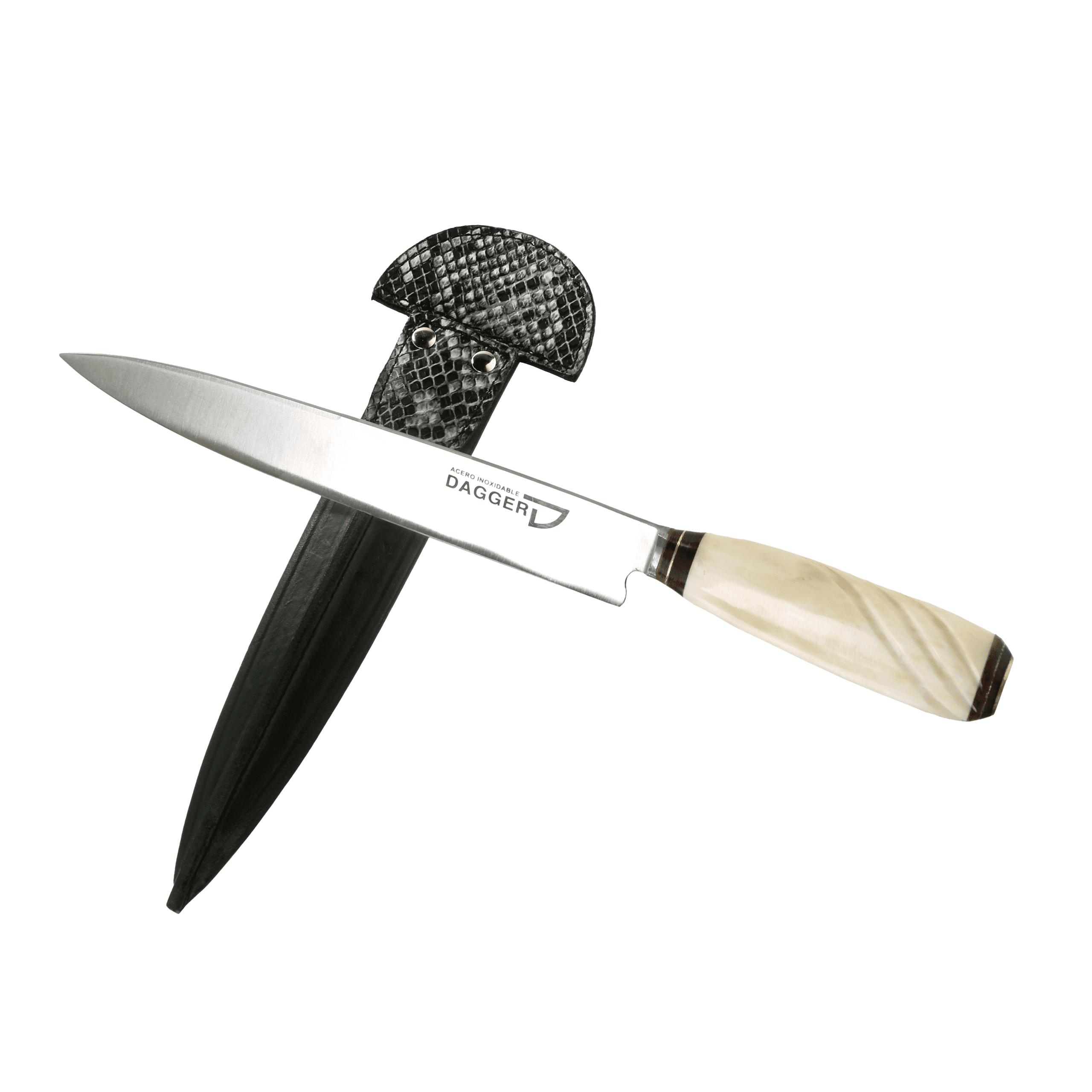 Cuchillo Cabo Hueso con Vaina de Víbora