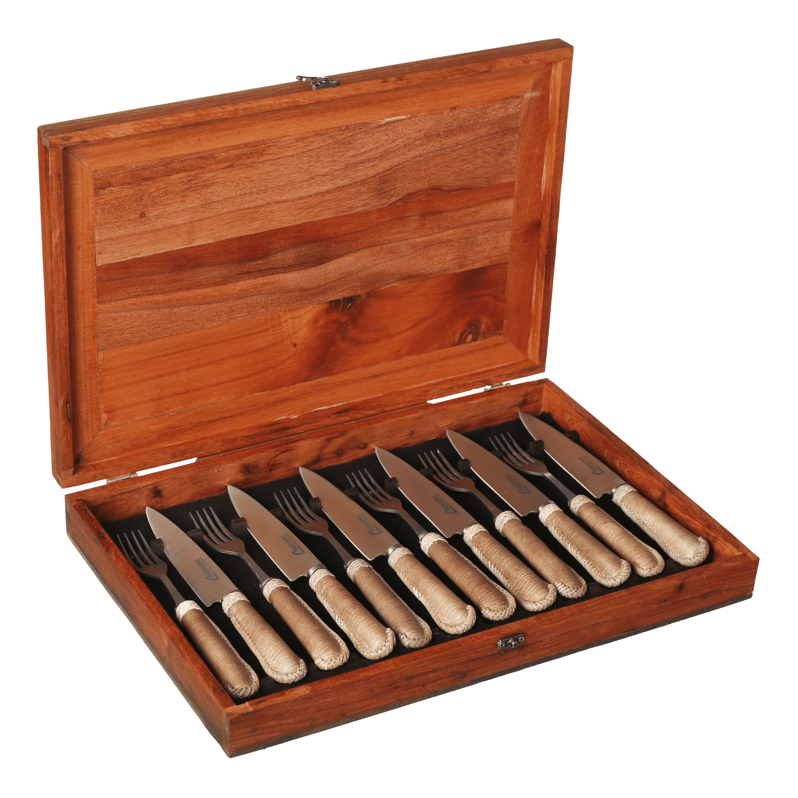 Set de Picnic De 6 Cabo Cuero Sobado