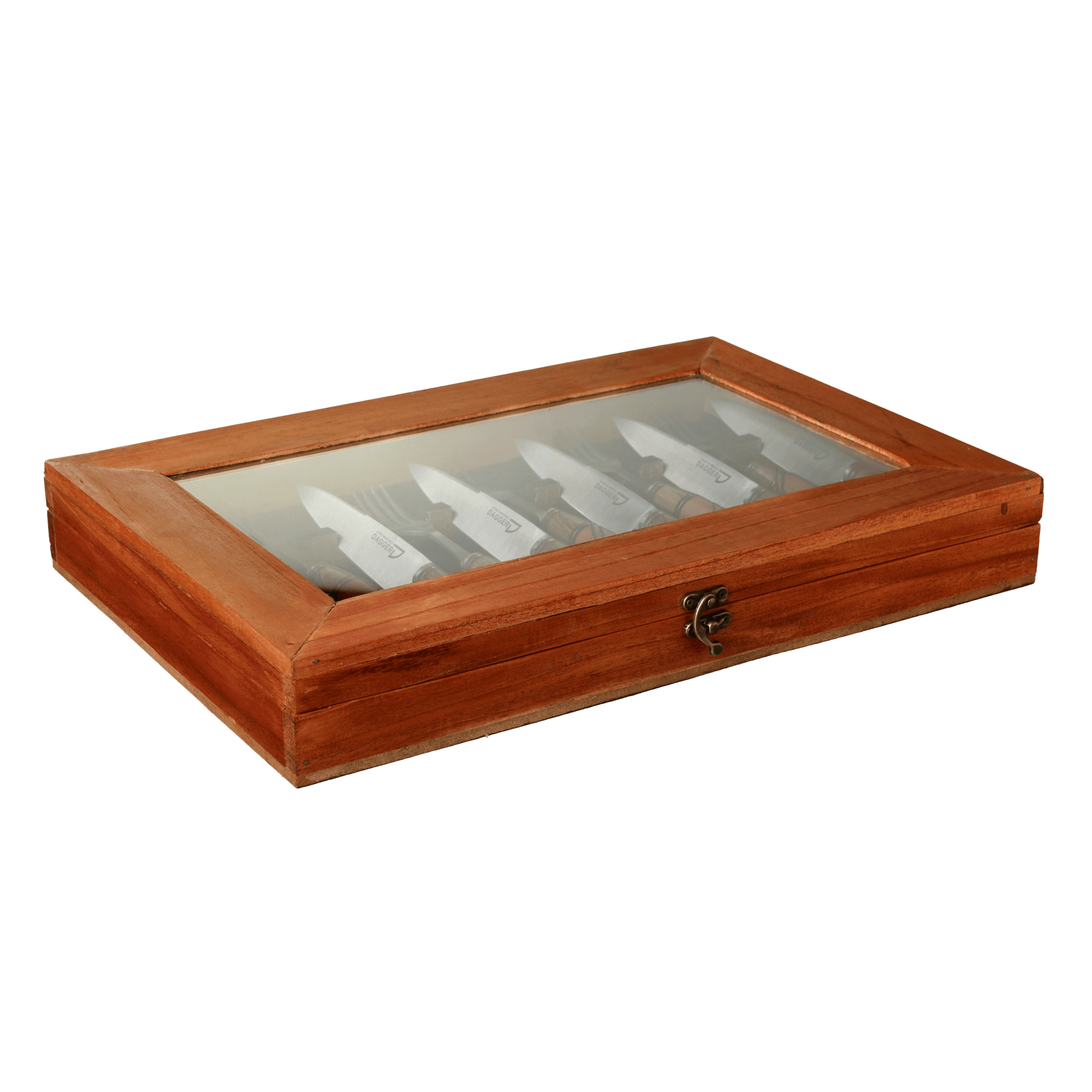 Set de 6 Juegos de Picnic Cabo Madera Combinada 14 Cm