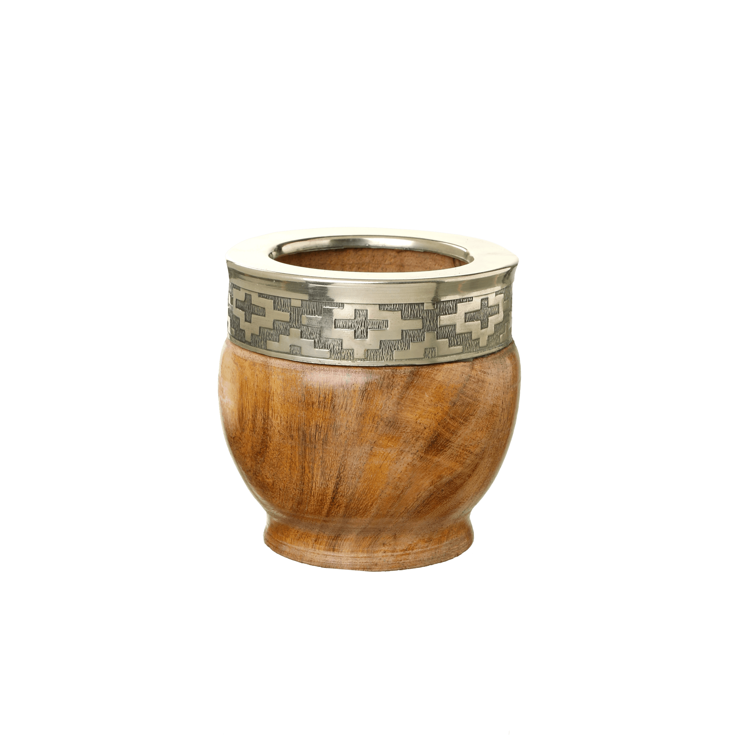 Mate Imperial de Algarrobo con Virola de Alpaca Lisa