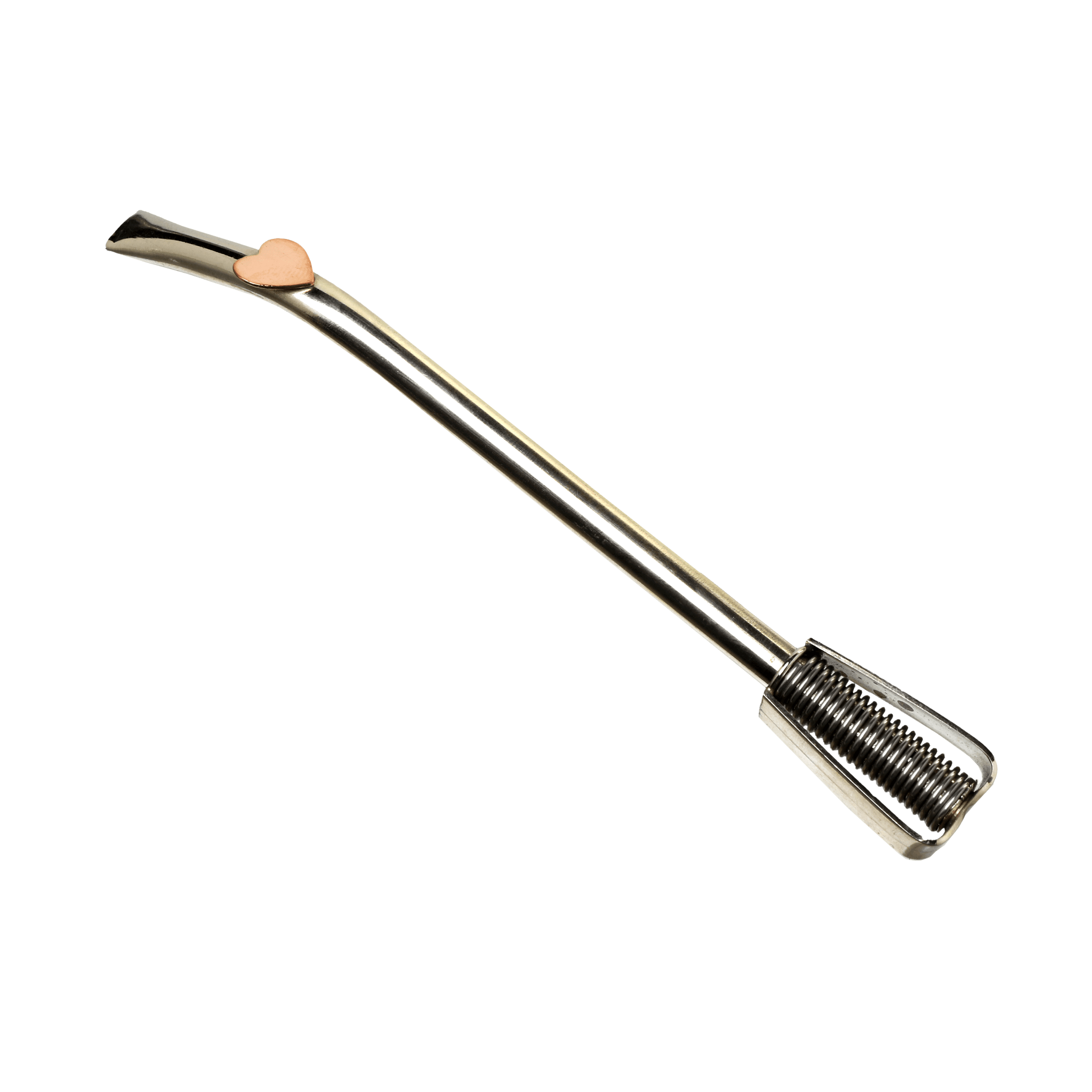 Bombilla de Alpaca con Dije de Corazón