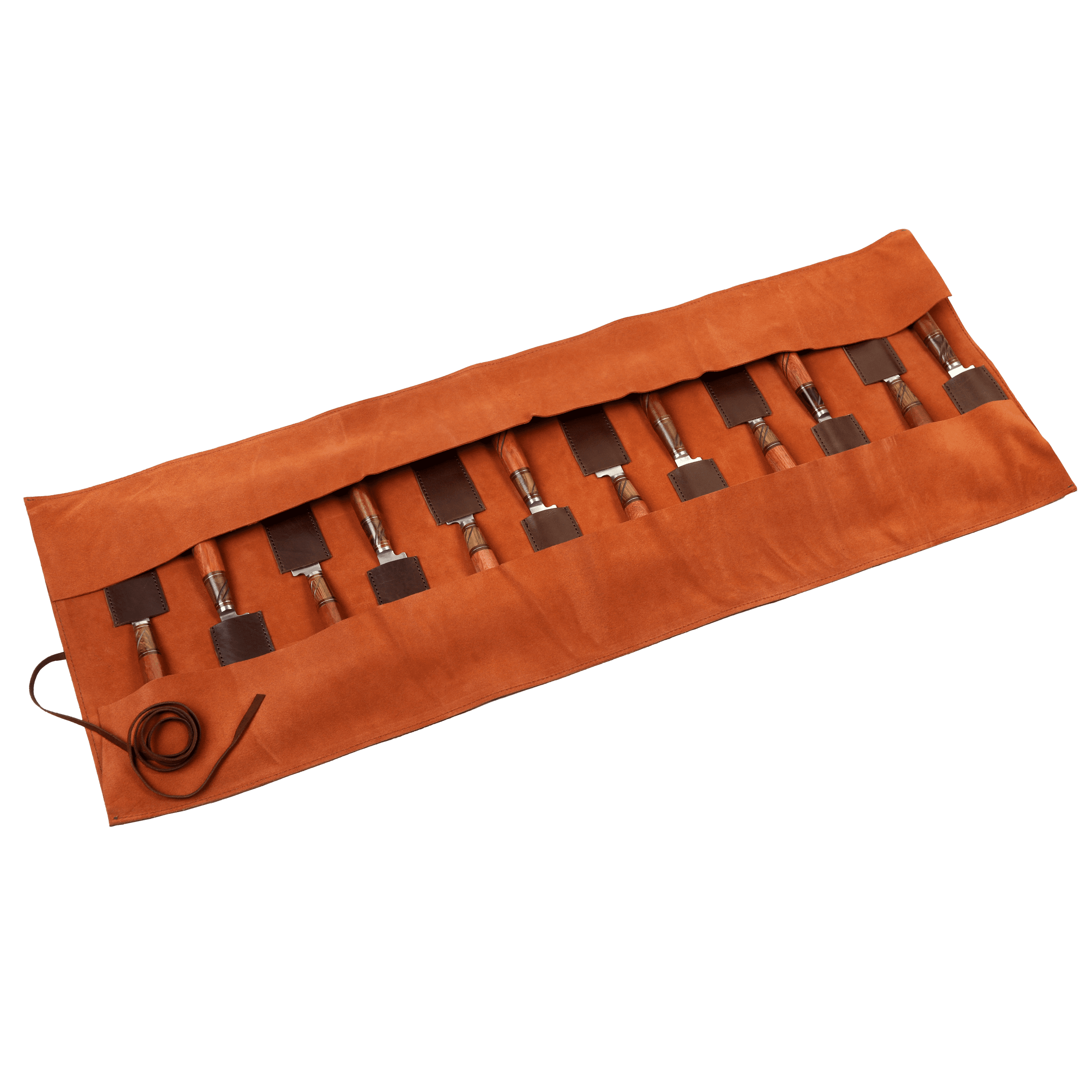 Juego de 12 Cuchillos Cabo Madera Combinada