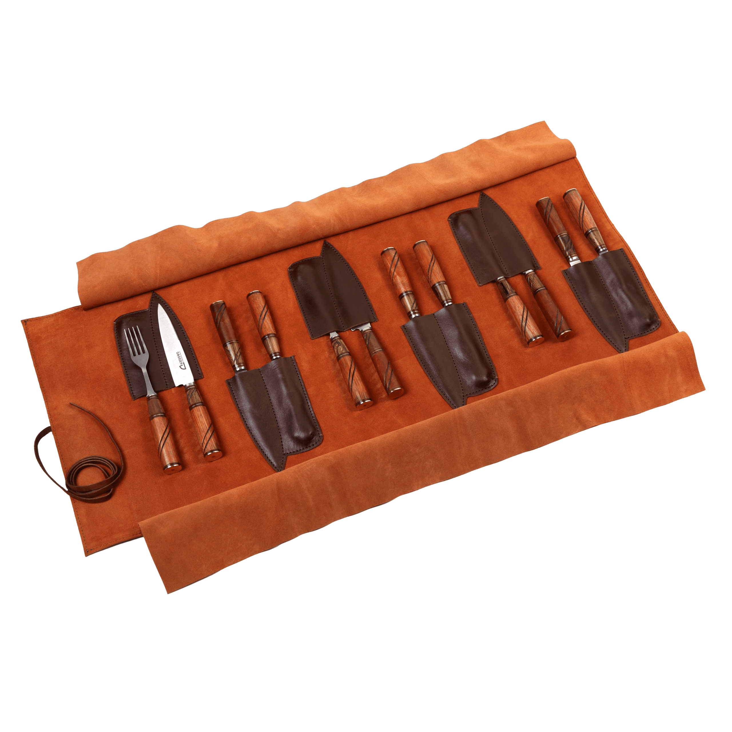 6 Juegos de Picnic Cabo Madera Combinada