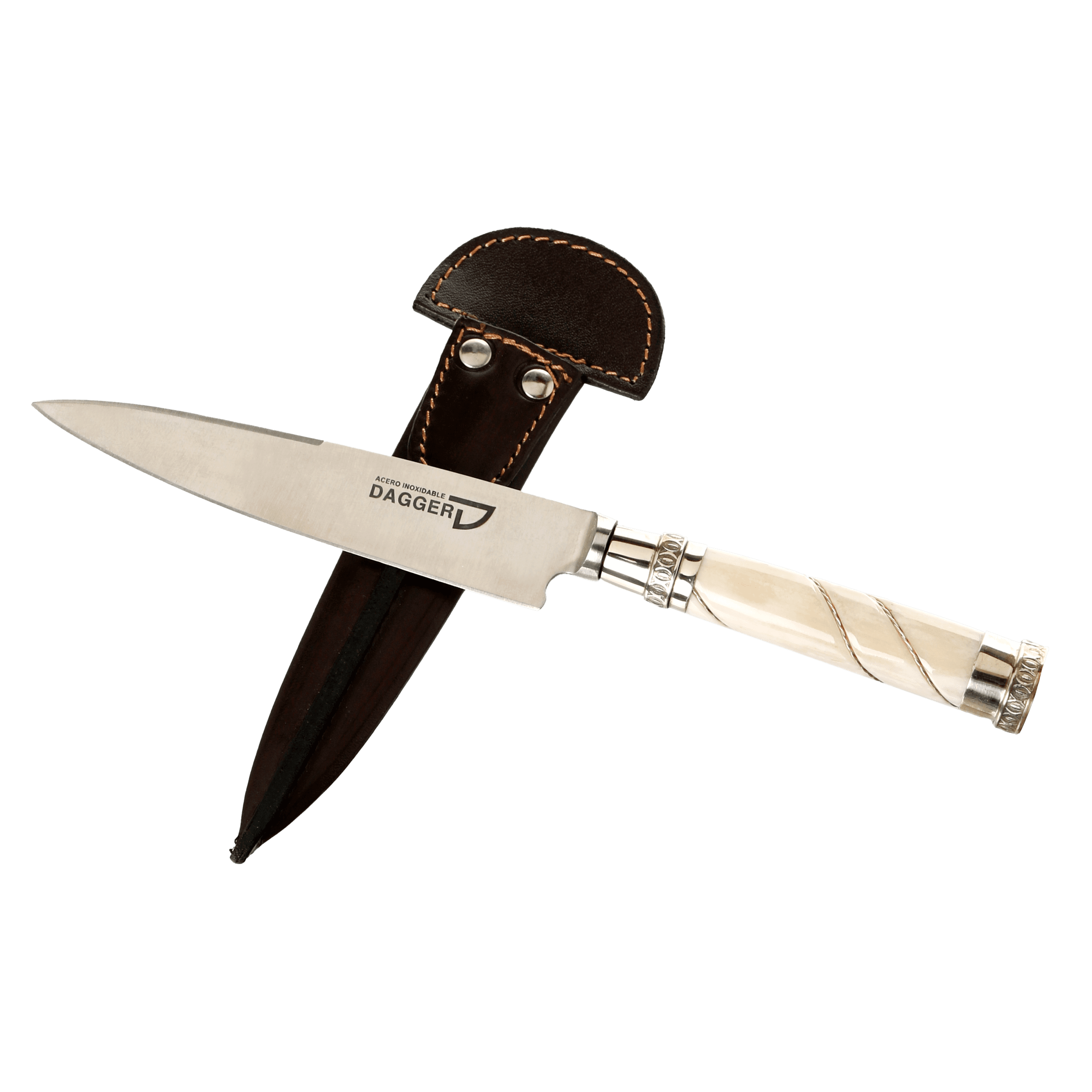 Cuchillo Cabo de Hueso y Alambre 14 Cm