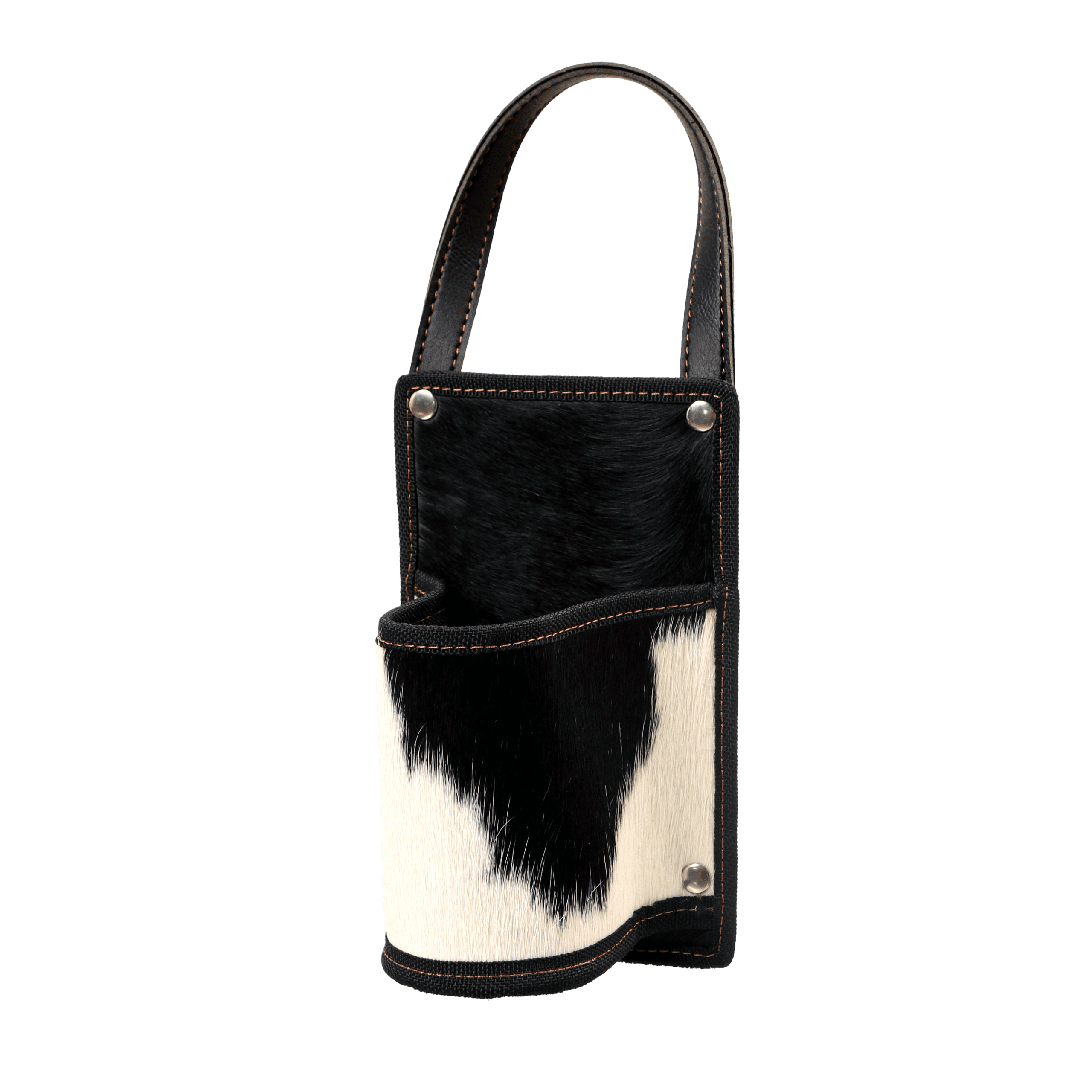 Porta Mate para El Auto de Cuero con Pelo