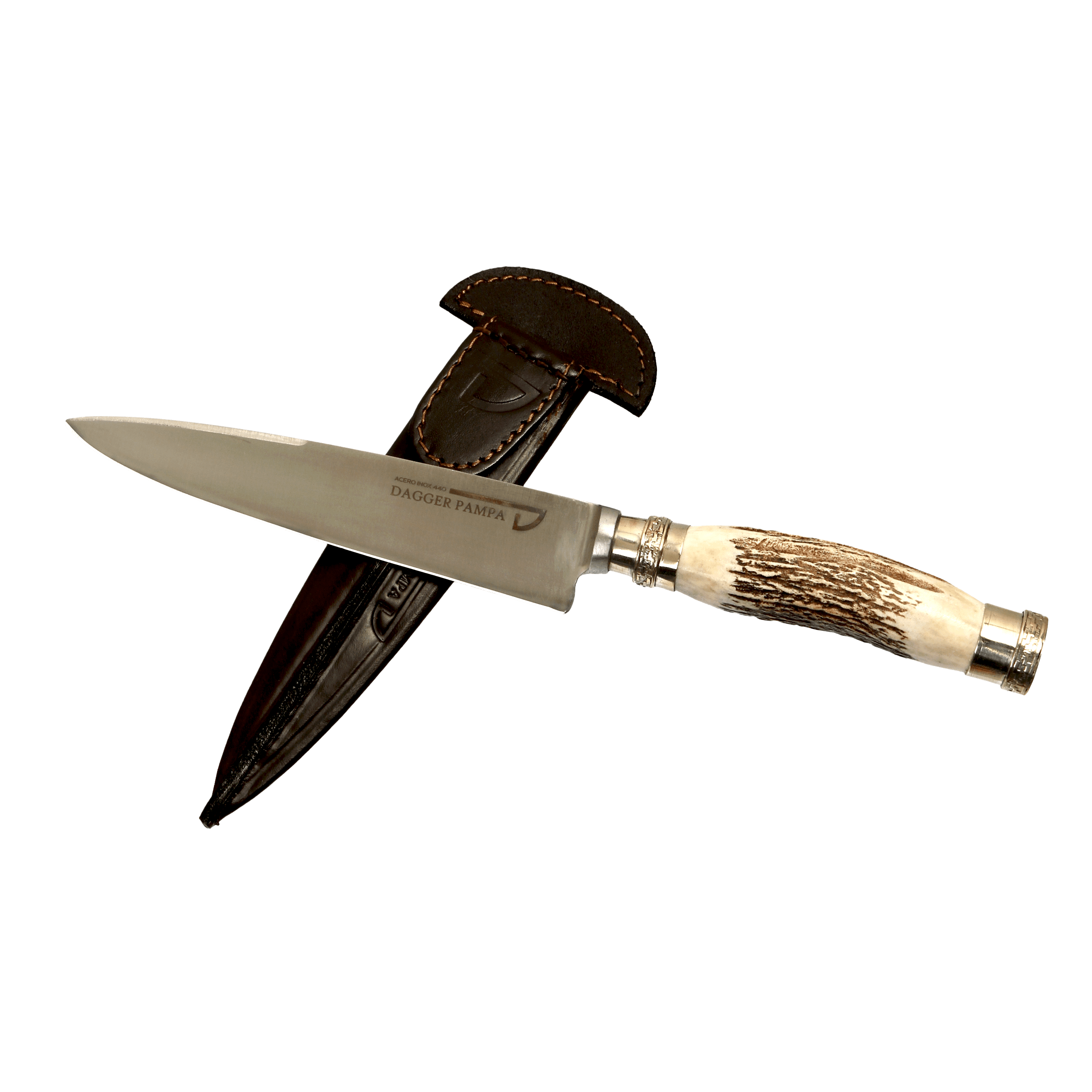Cuchillo de Acero Inoxidable 440 Cabo Ciervo y Alpaca