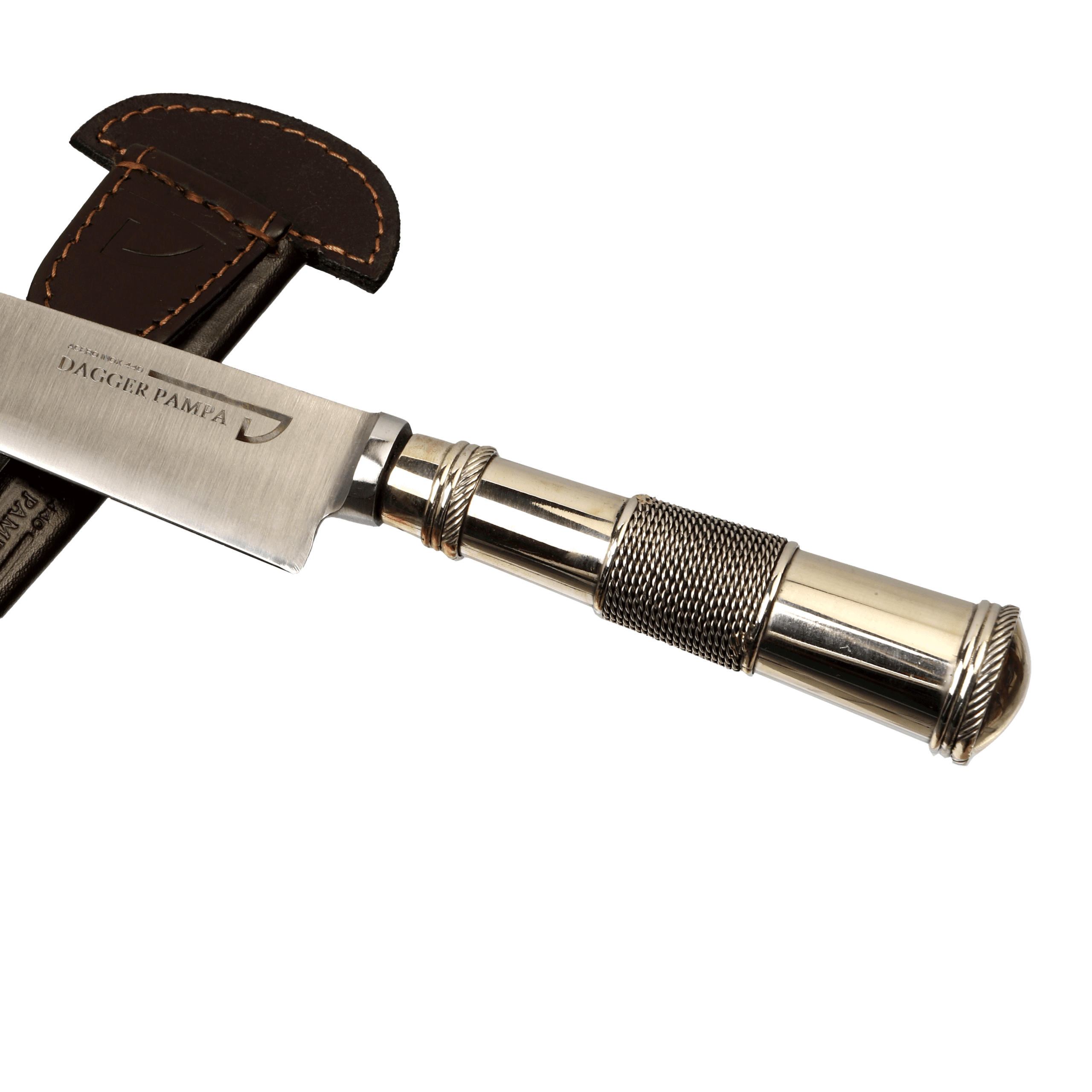 Cuchillo de Acero Inoxidable 440 Cabo Alpaca y Alambre