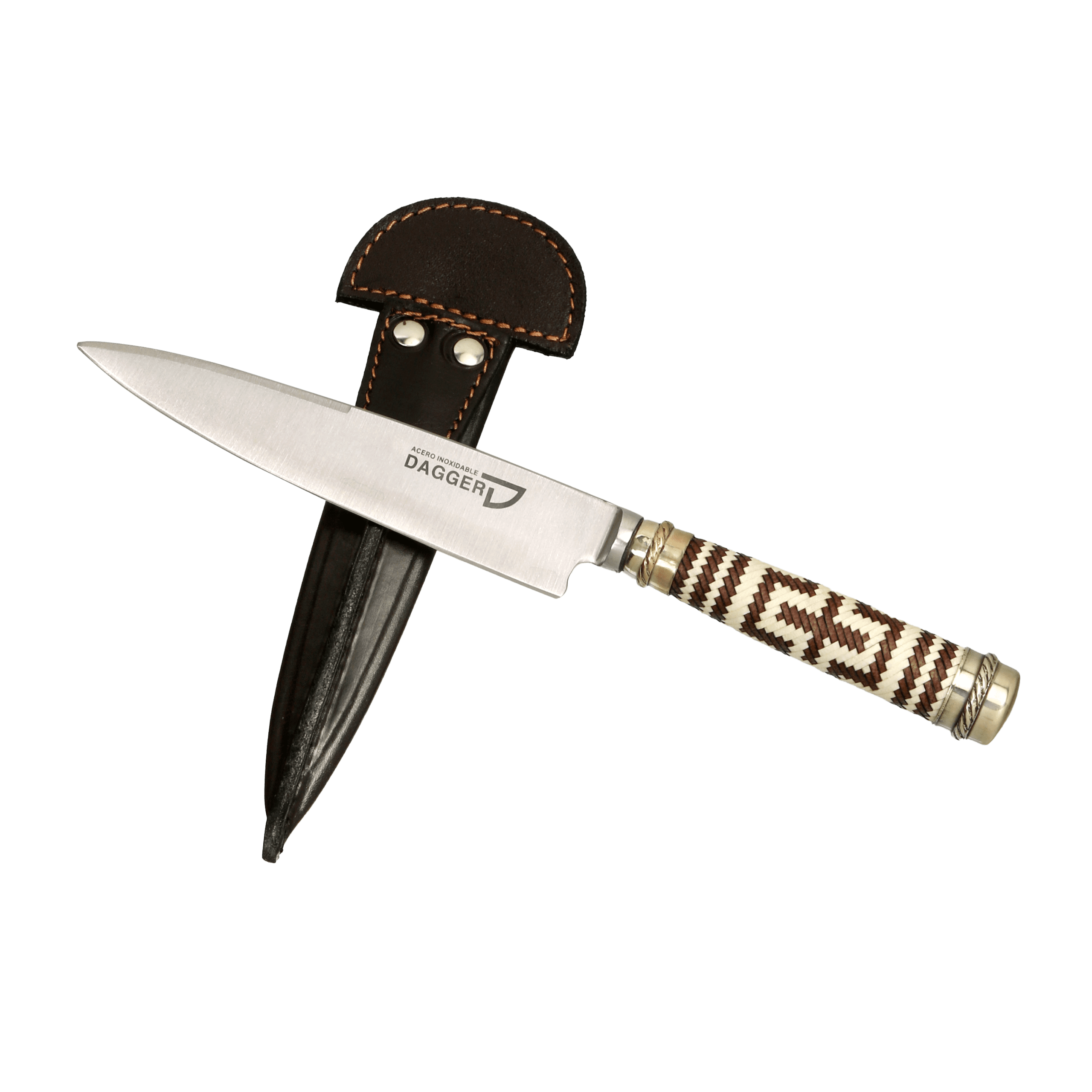 Cuchillo Cabo Trenzado a Lenza 14 Cm