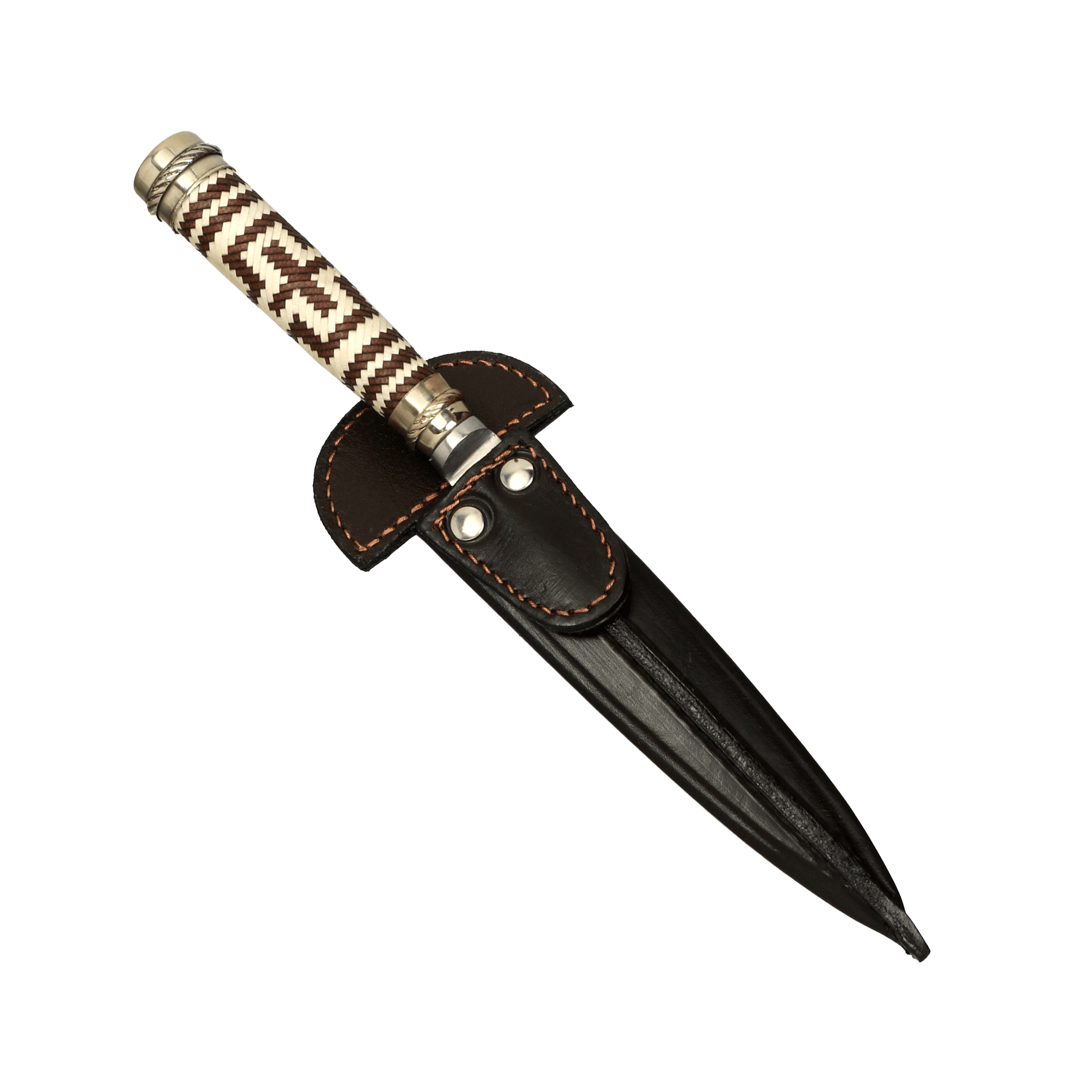 Cuchillo Cabo Trenzado a Lenza 14 Cm