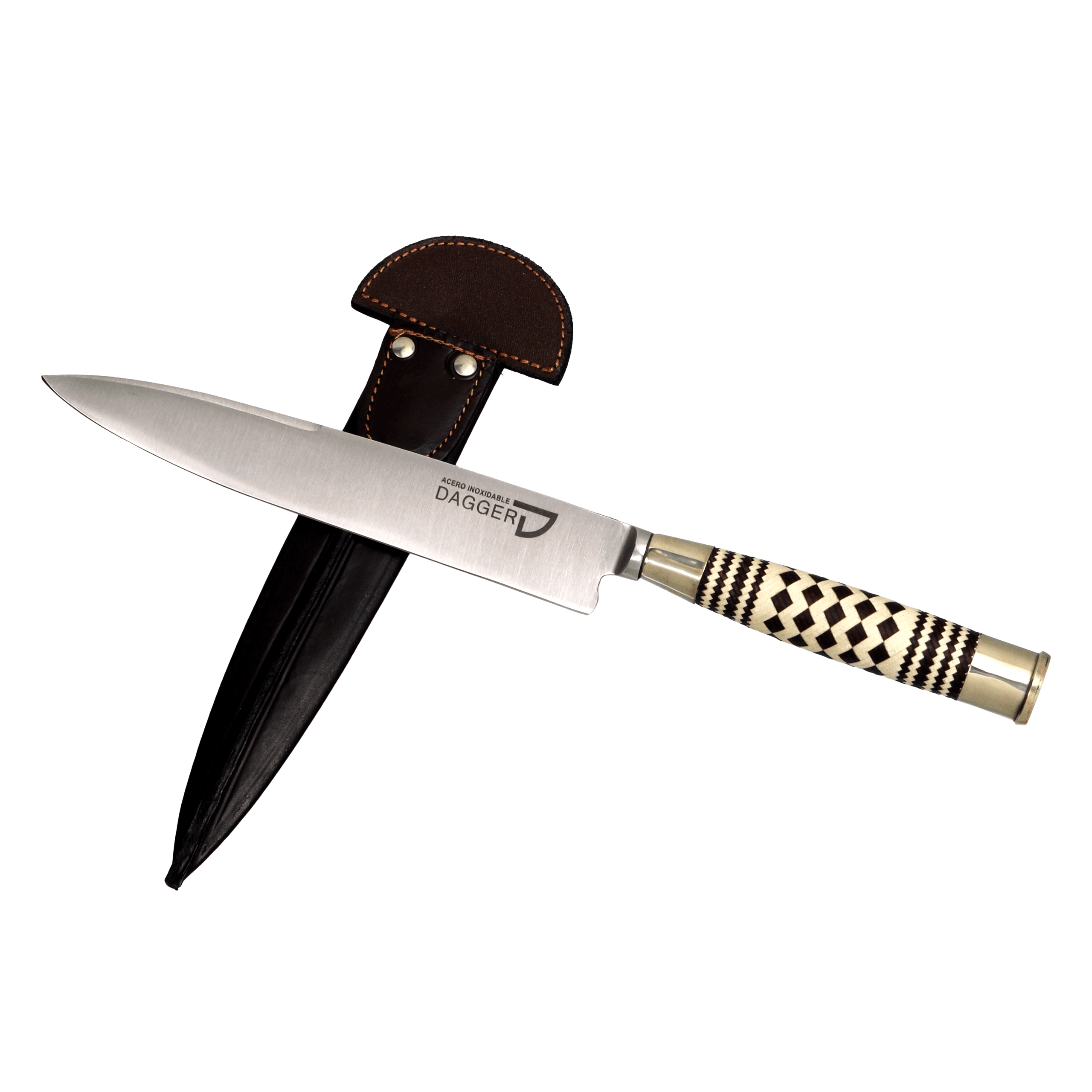 Cuchillo Cabo Trenzado a Lenza 14 Cm
