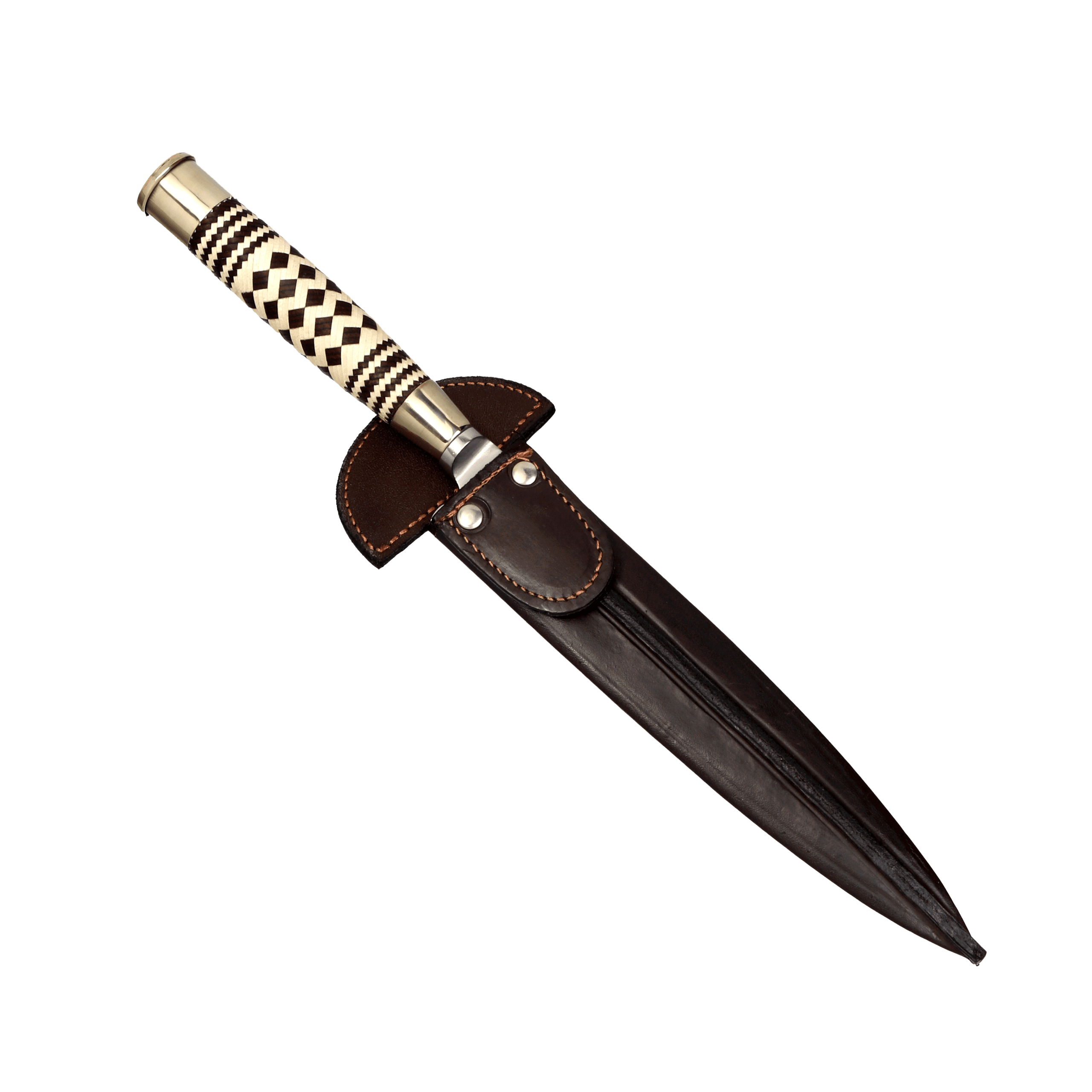 Cuchillo Cabo Trenzado a Lenza 14 Cm