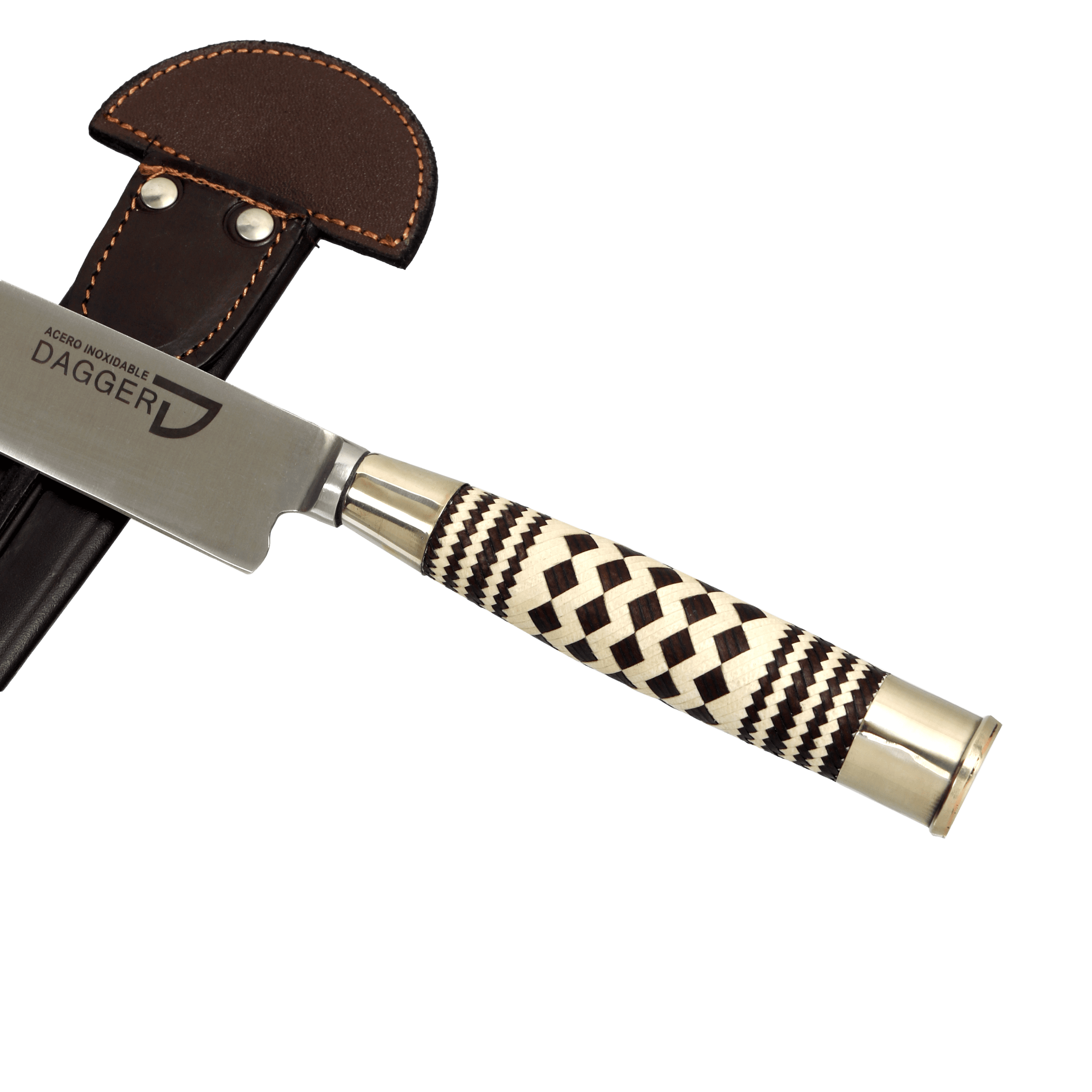 Cuchillo Cabo Trenzado a Lenza 14 Cm