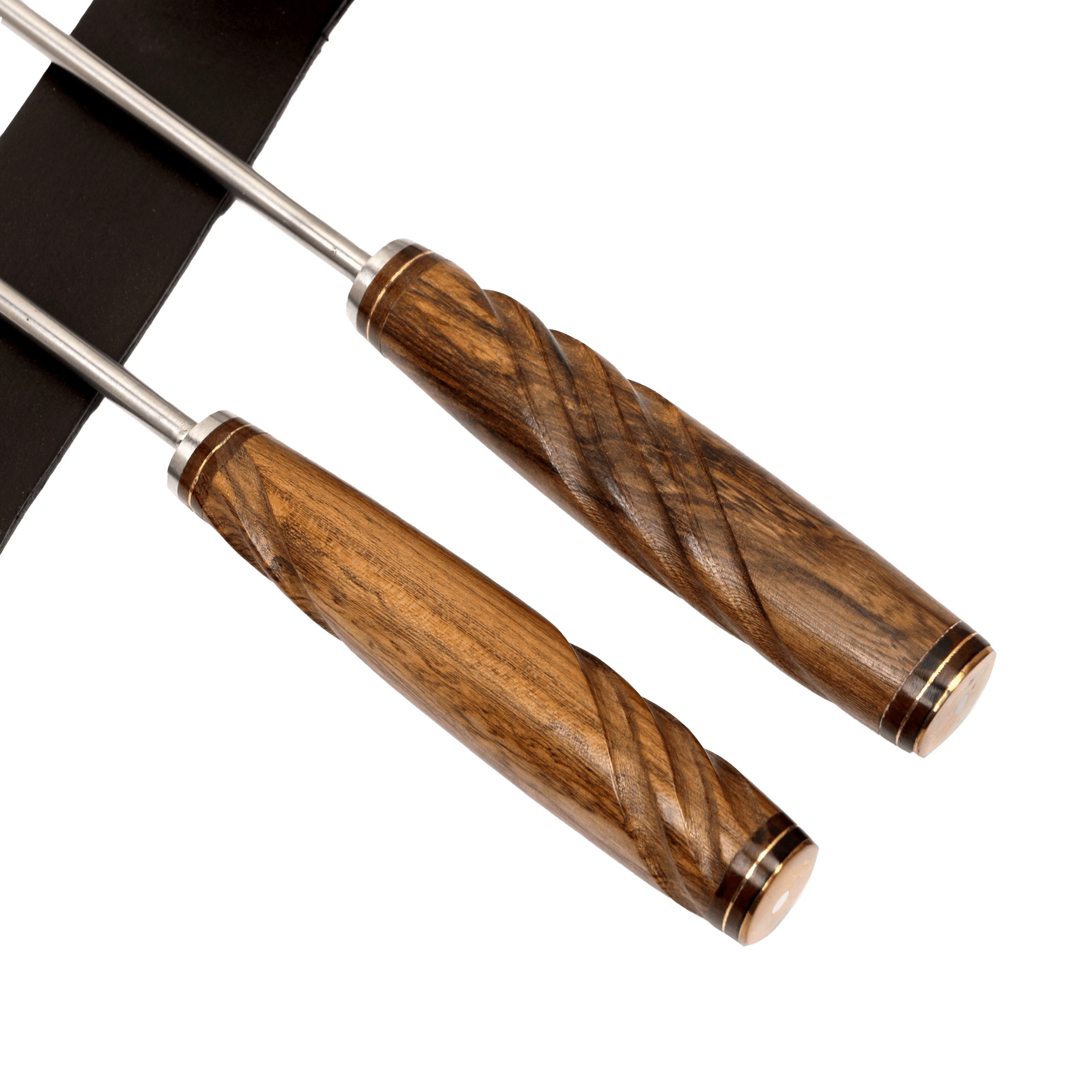 Juego Parrillero Cabo Madera Galloneada