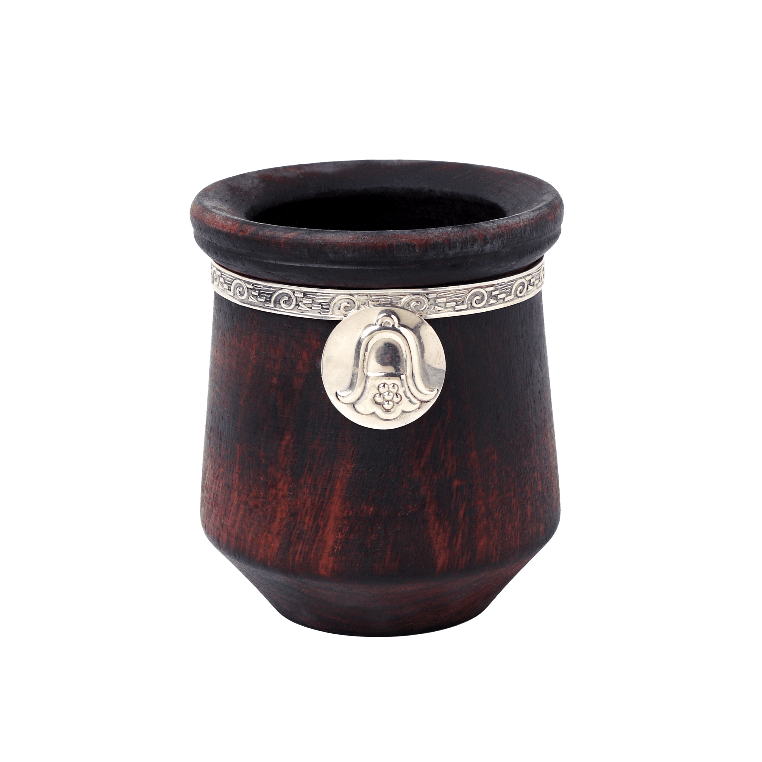 Mate de Caldén estilo Vasito con Cinta de alpaca