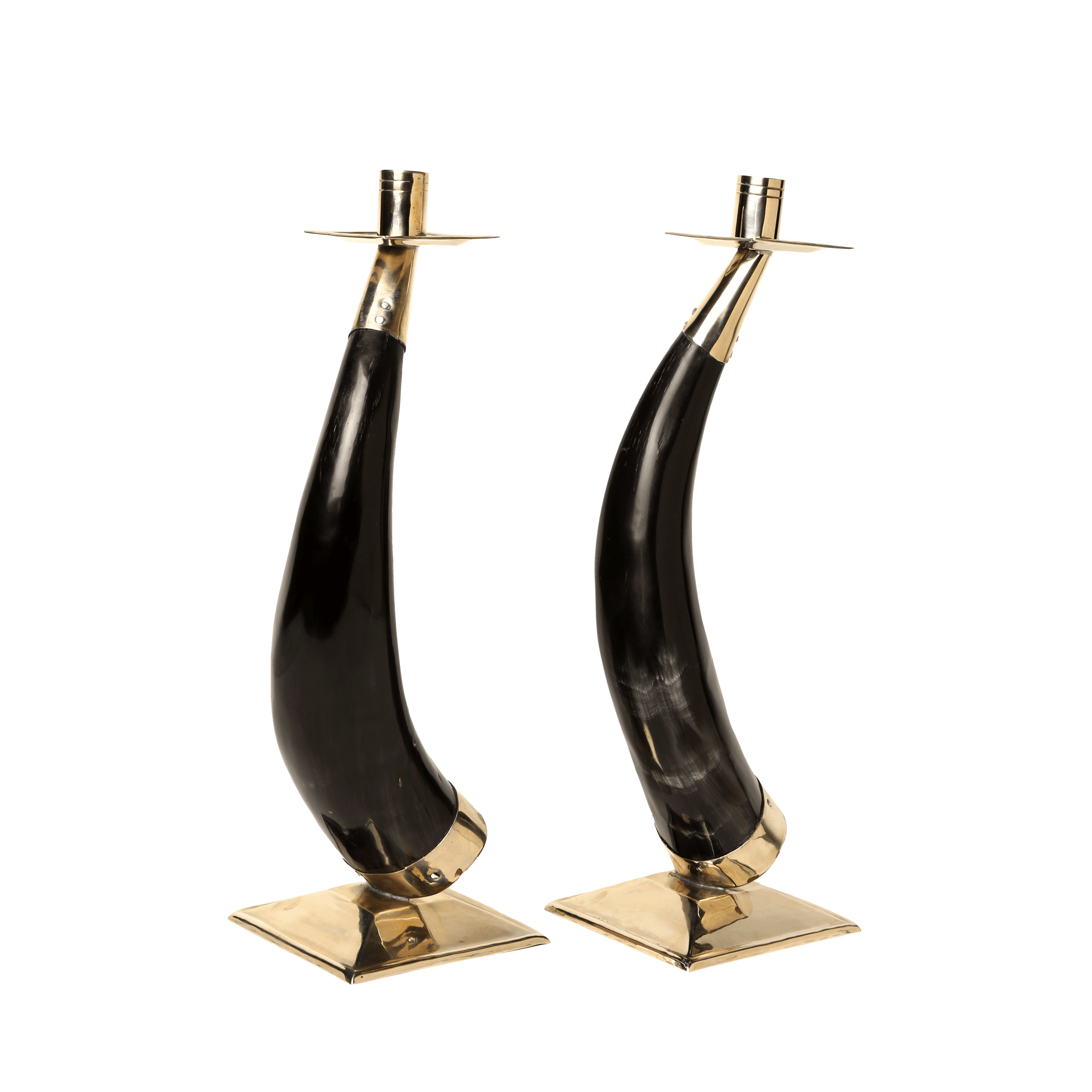 Candelabro de Asta de Vaca y Alpaca