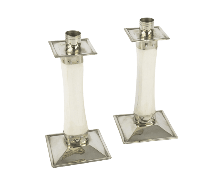 Candelabro de Hueso y Alpaca