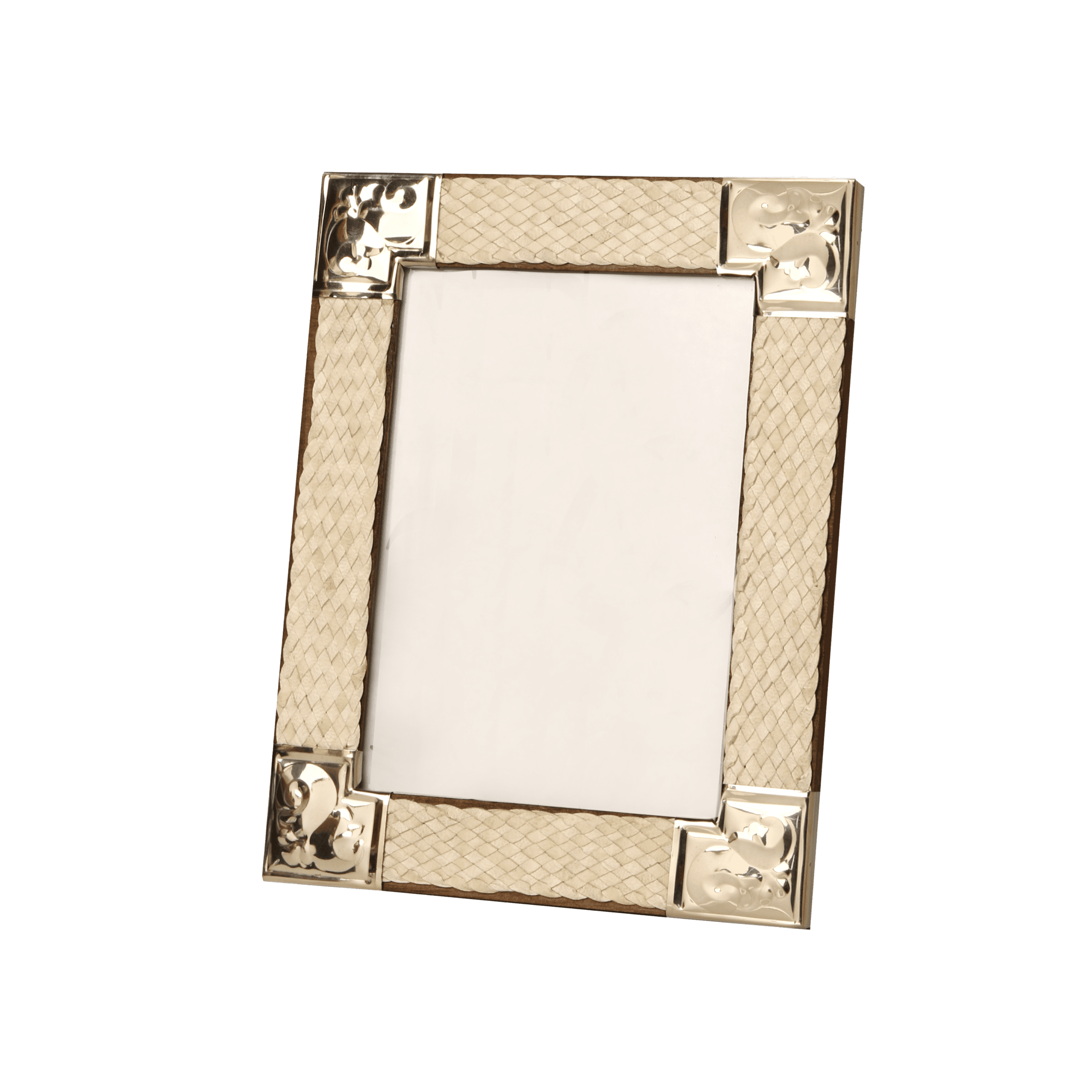 Portarretrato de Alpaca con Trenzado