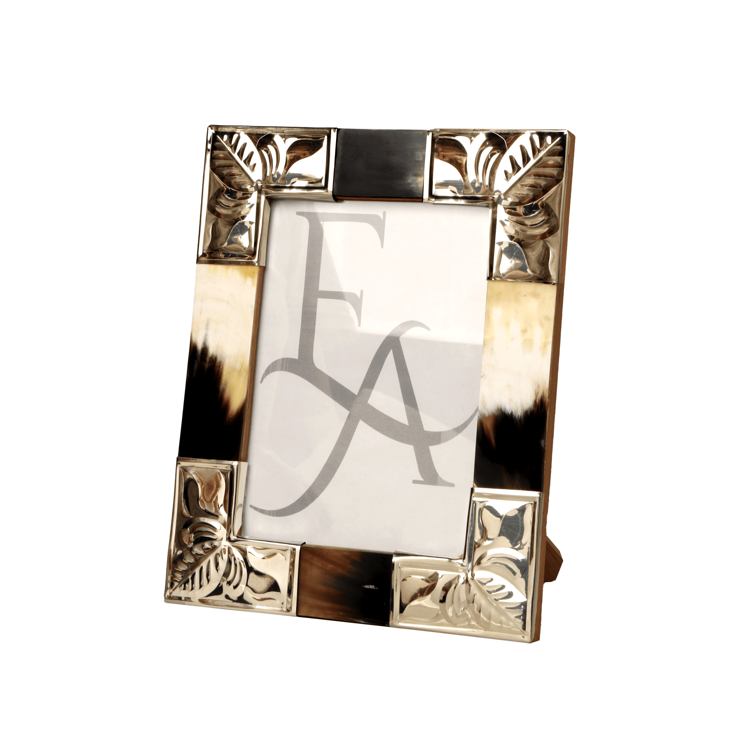 Portarretrato de Alpaca y Asta de Vaca