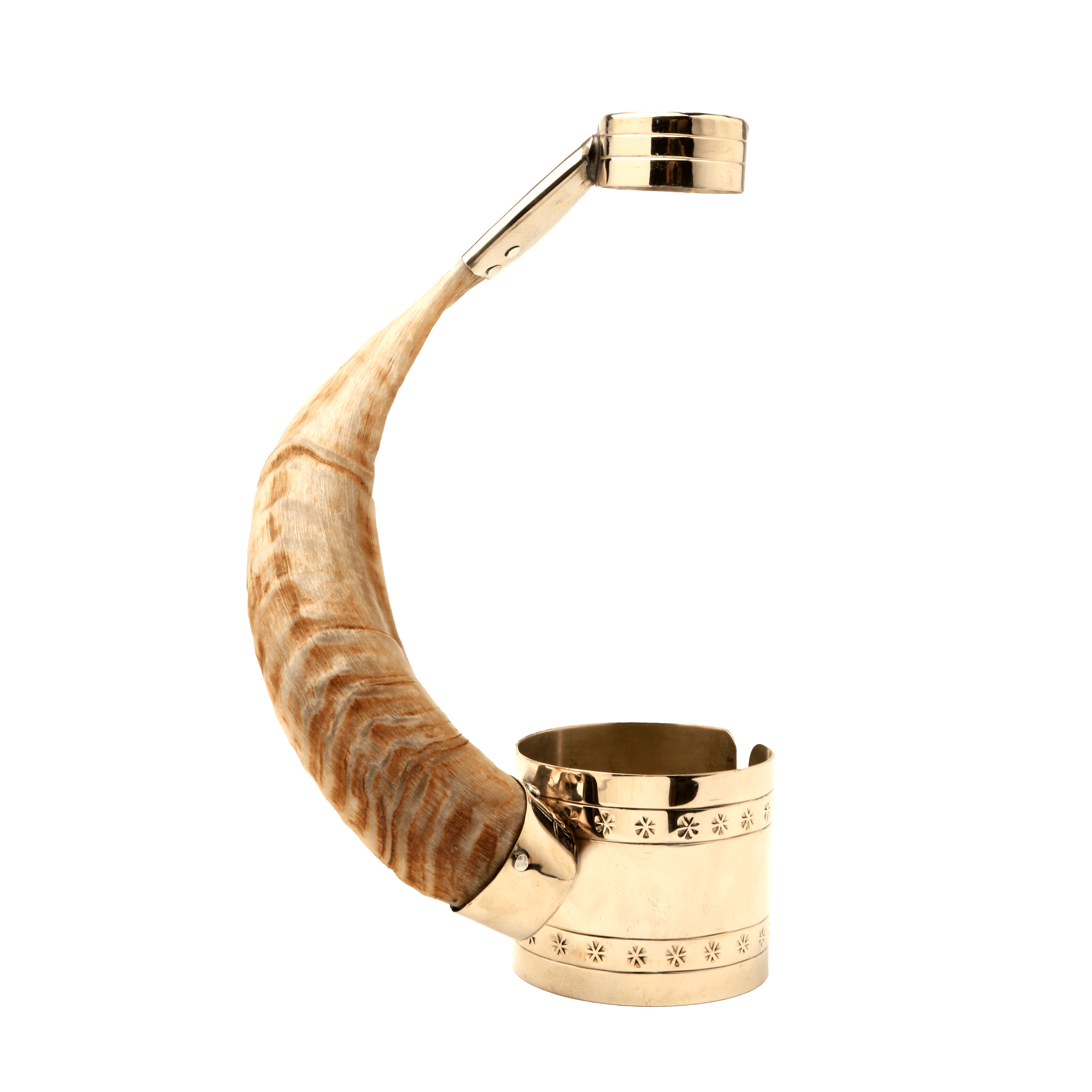 Portavino de Alpaca y Asta de Carnero