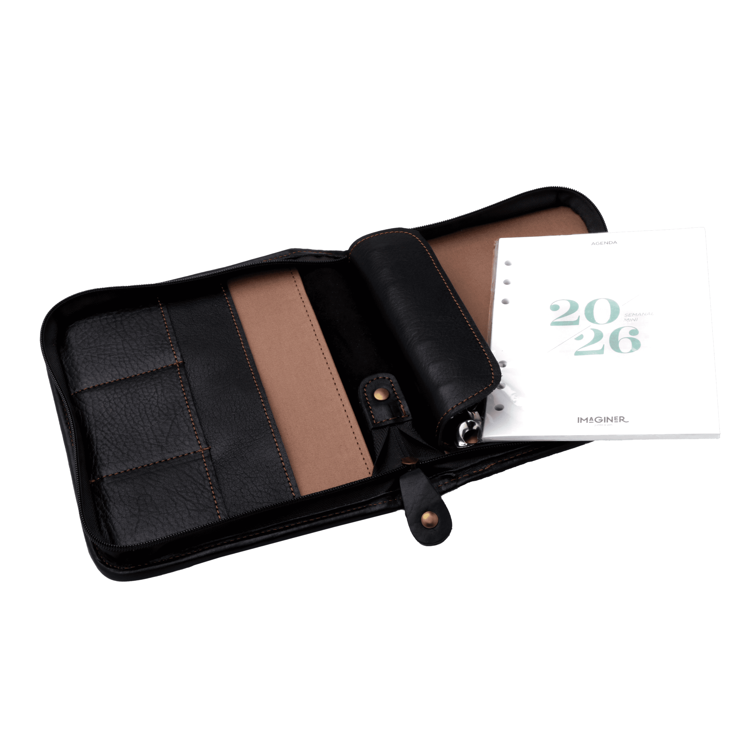 Agenda de Cuero con Cierre