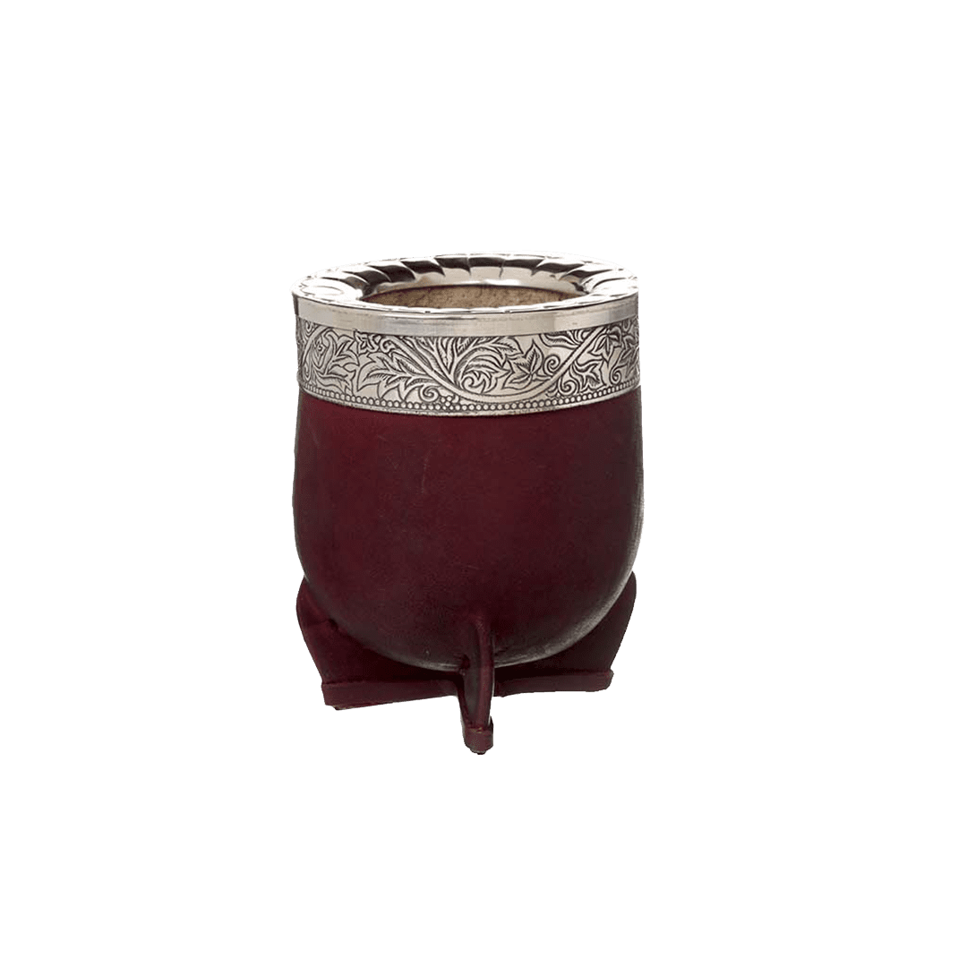 Mate Imperial Doble Virola de Alpaca Cincelada Modelo "Funes"